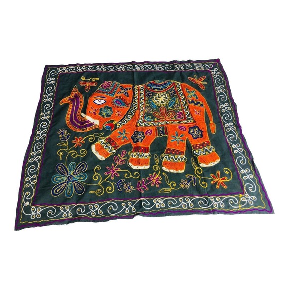 3070 boho tablecloth Runner sequin embroidered - Picture 1 of 5